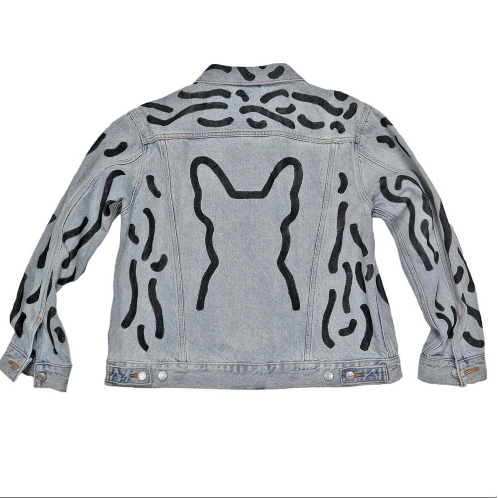 Unisex Hand Painted Denim Jacket